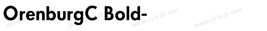 OrenburgC Bold字体转换